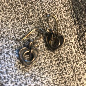 Silpada small heart earrings